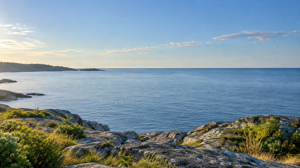 A coastal scene in morning light from the Daylight collection